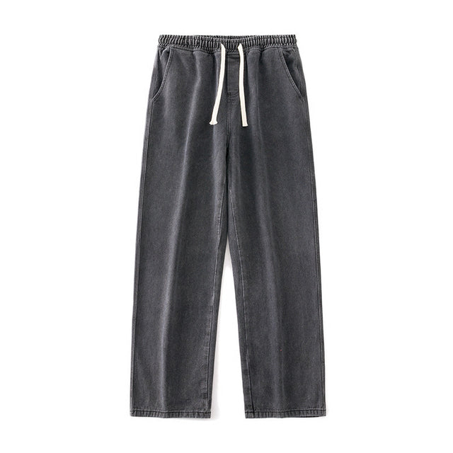 Straight Loose Light Blue Jeans For Men