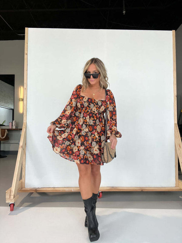 Fashionable Off-neck Casual Dress For Women