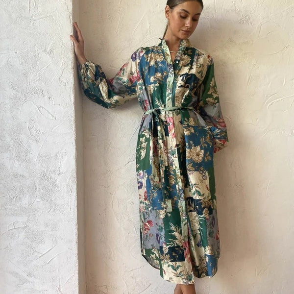 Fashion Floral Printed Casual Dress For Women