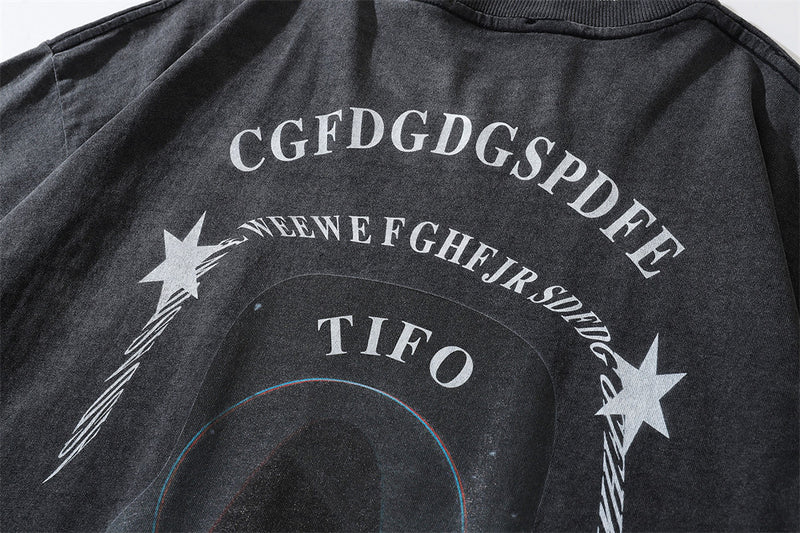 Fashion American Printed T-shirt Men