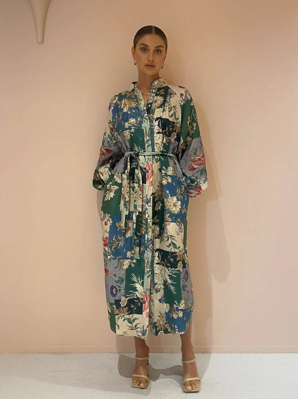 Fashion Floral Printed Casual Dress For Women