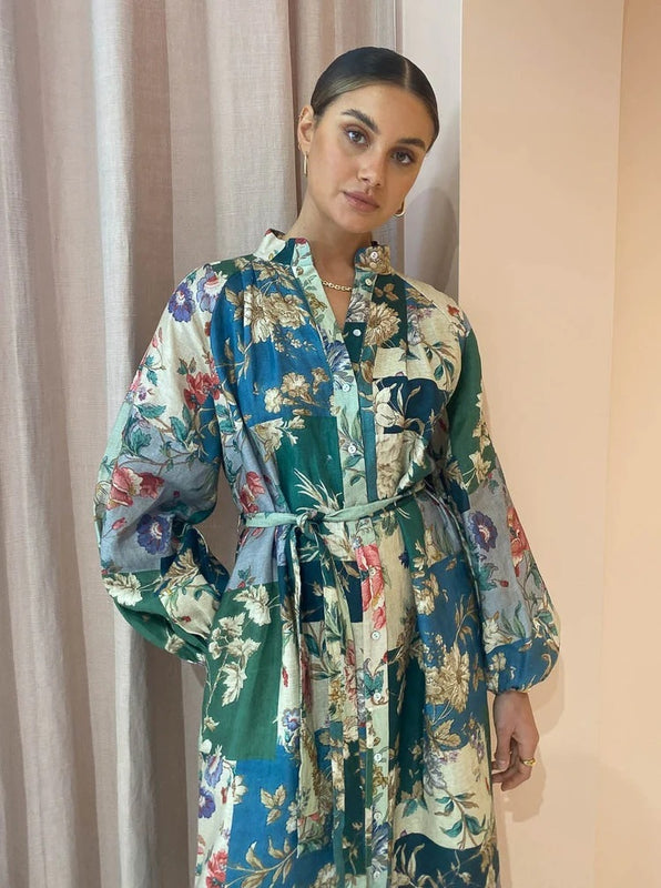 Fashion Floral Printed Casual Dress For Women