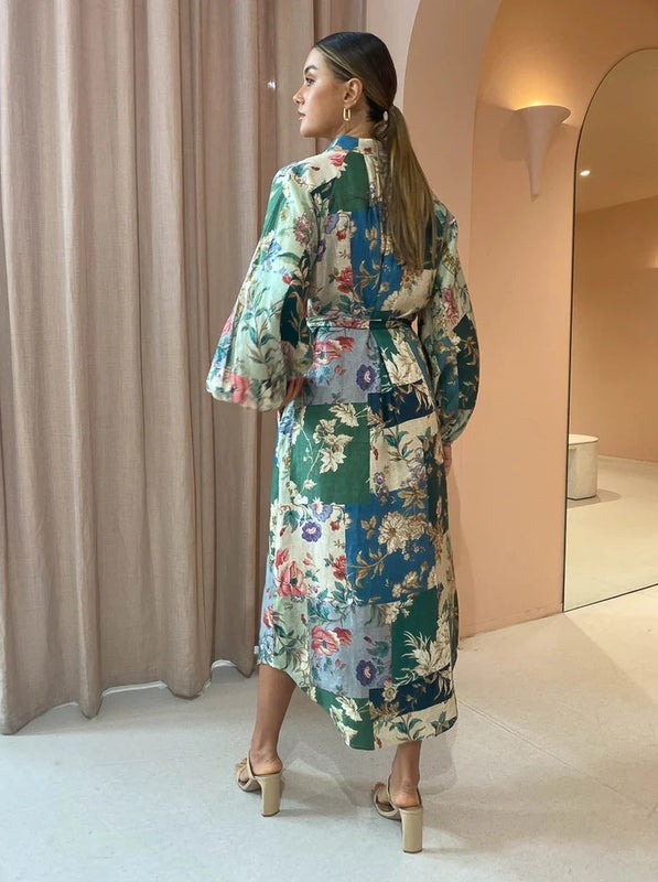 Fashion Floral Printed Casual Dress For Women