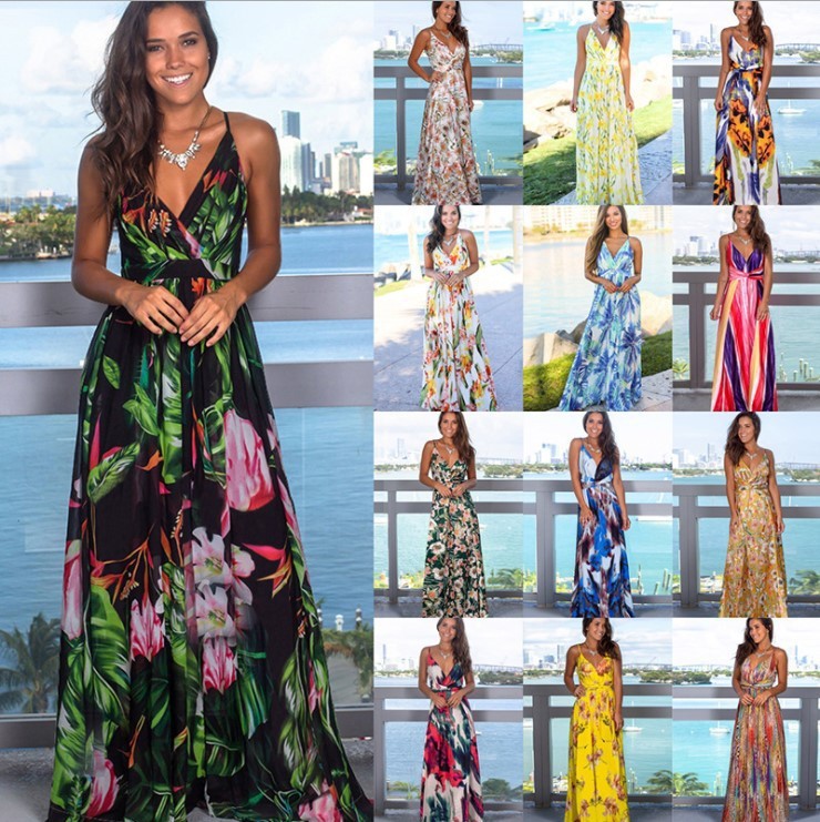 Women Party Dress Lady Long-sleeved Evening Gown