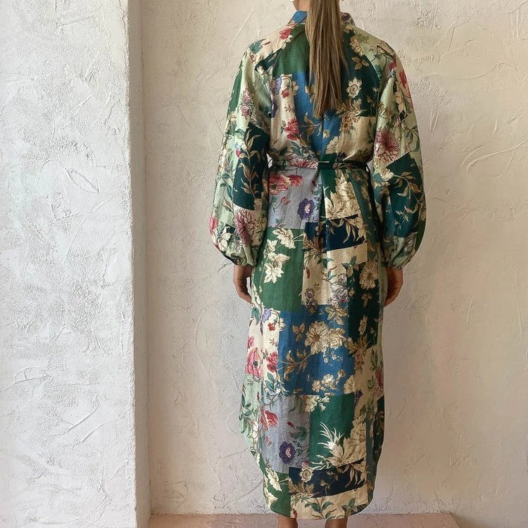 Fashion Floral Printed Casual Dress For Women